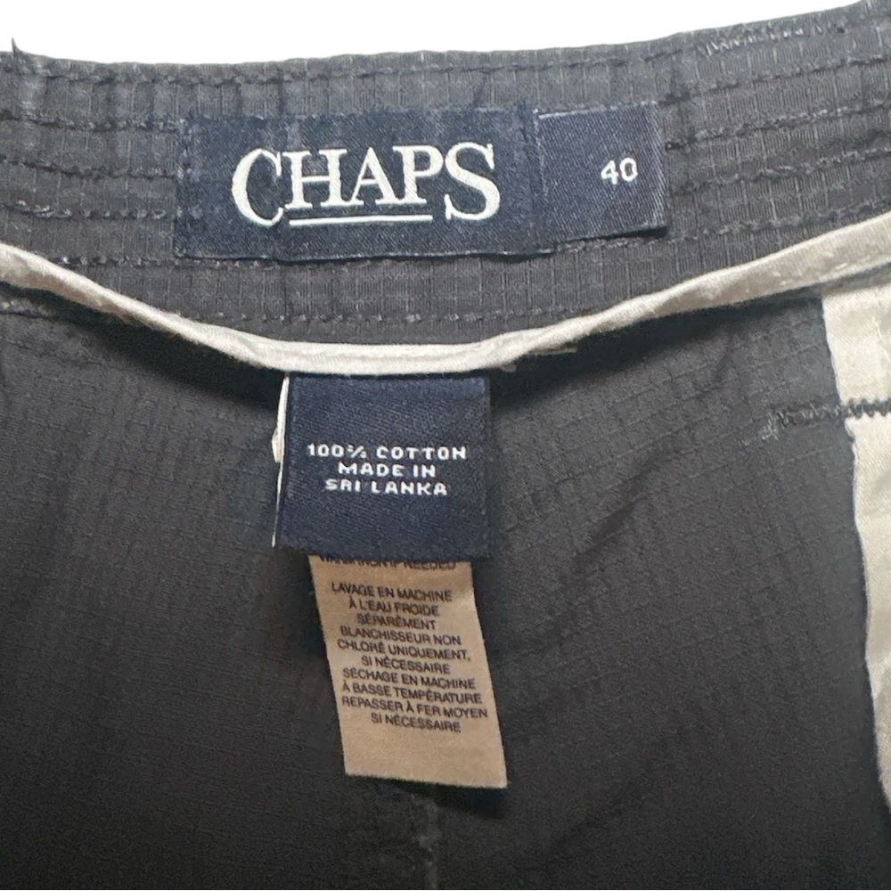 Chaps Men's Size 40 Shorts Dark Gray Cargo Hiking Golf Shorts - Picture 5 of 7